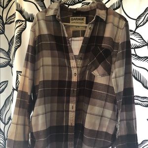 Boyfriend flannel plaid shirt